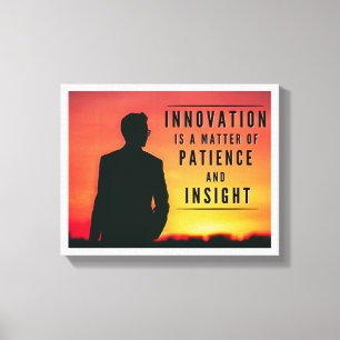 Toile L'innovation est une question de patience et de vi