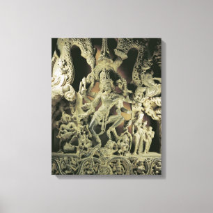 Toile Lintel avec Shiva Nataraja, dynastie Kakatiya