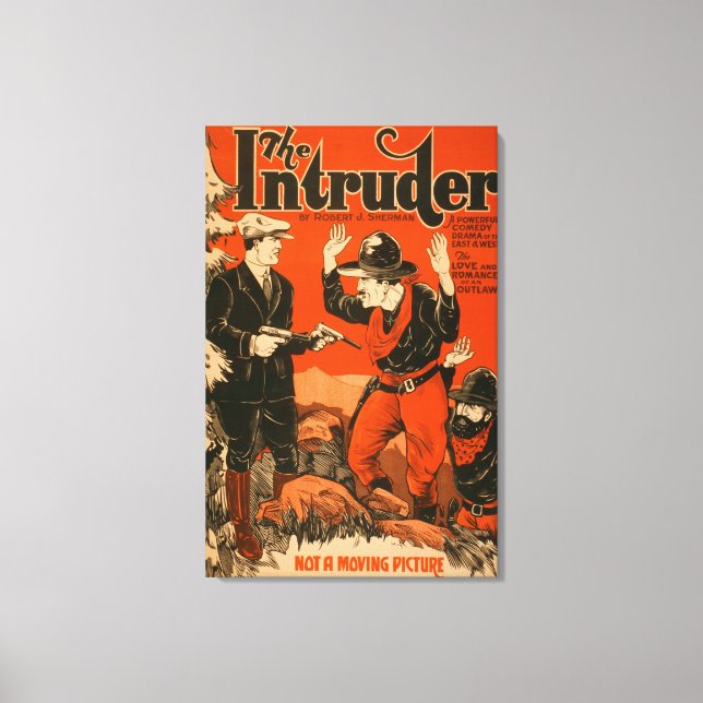 Toile L'intrus - Western Cowboy Comedy Theatre (Recto)