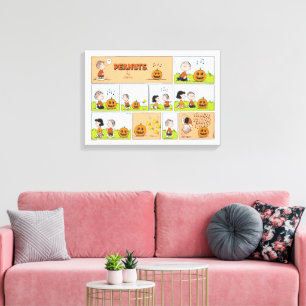 Toile Linus & Lucy   Chanter Jack-O-Lantern