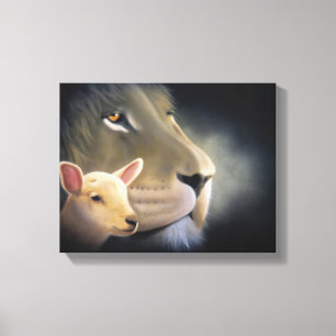 Toile Lion and the Lamb