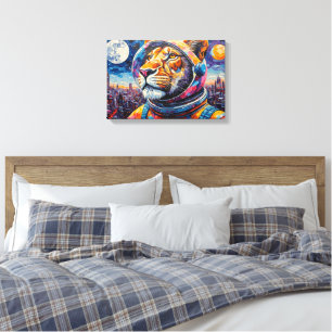 TOILE LION ASTRONAUTE - RETOUR À LA MAISON 7