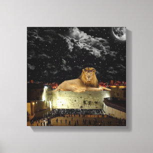 Toile Lion de Judah sur le mur occidental