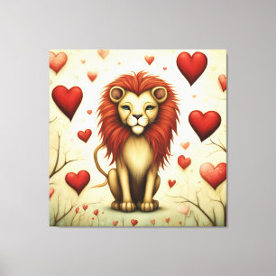 Toile Lion Love 2