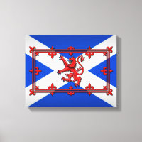 Lion Rampant sur le drapeau écossais