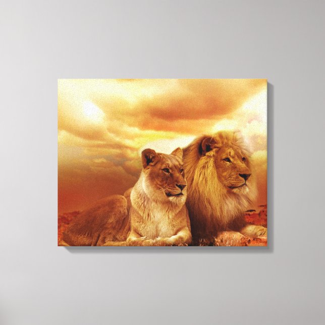Toile Lions (Recto)