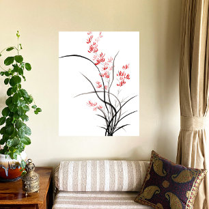 Toile L'iris chinois traditionnel - un