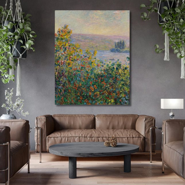 Toile Lits à fleurs à Vétheuil Monet (Créateur téléchargé)