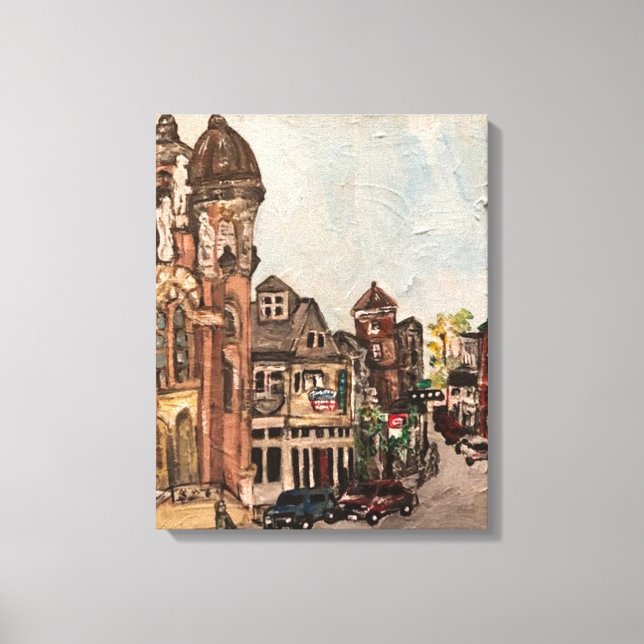 Toile "Little Italy, Cleveland" Ohio Peinture de Willow (Recto)