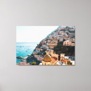Toile Littoral Positano Italie, Village de Cliffside