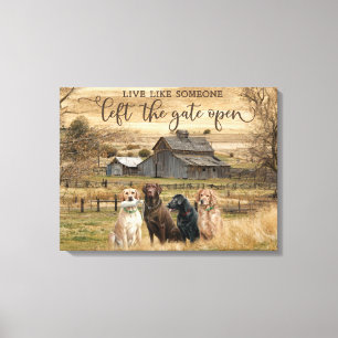 Toile Live Comme Quelqu'Un A Laissé La Porte Ouverte