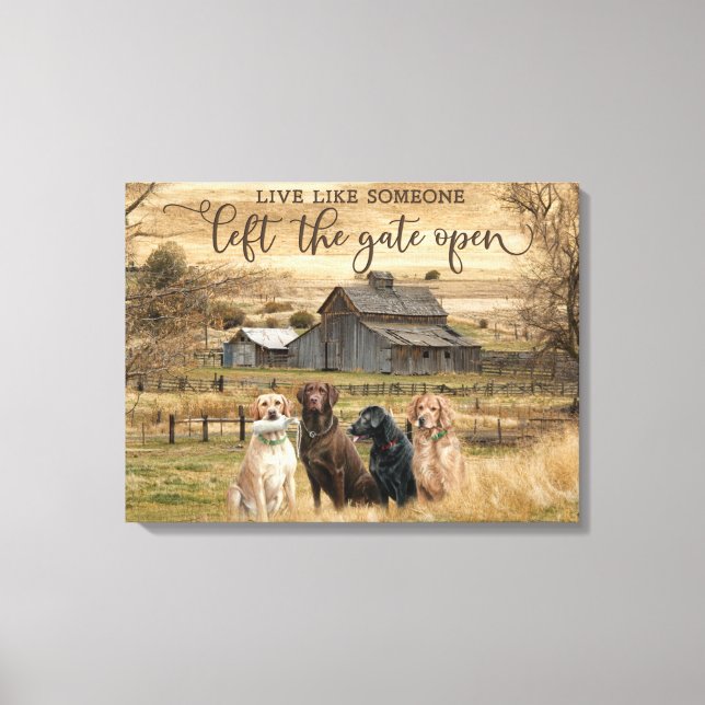 Toile Live Comme Quelqu'Un A Laissé La Porte Ouverte (Recto)