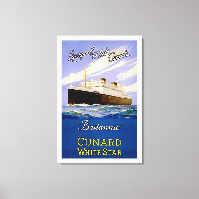 Toile Liverpool, États-Unis et Canada ~ par Britannic (Recto)