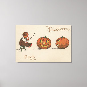 Toile Livre de voeux d'Halloween