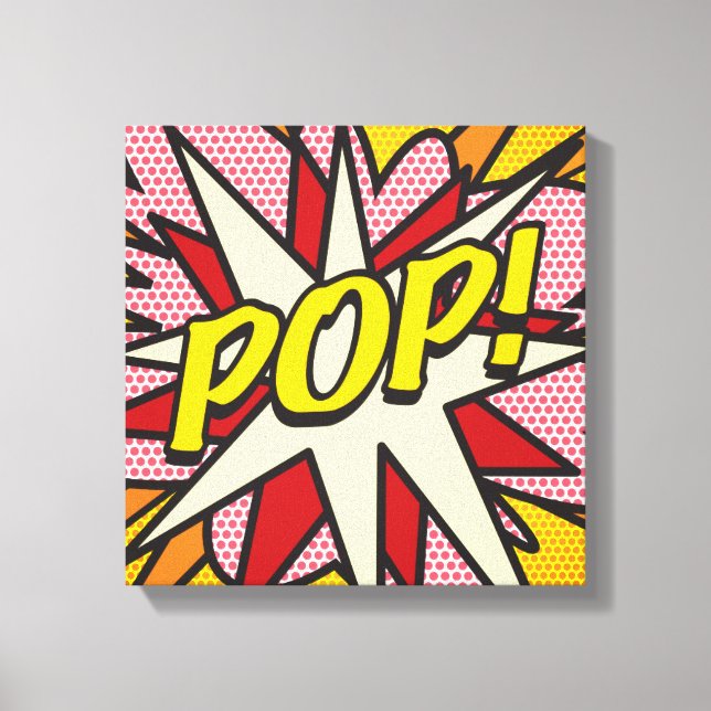 Toile Livre humoristique moderne POP Typographie (Recto)