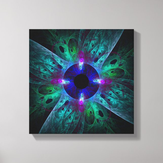 Toile L'oeil Abstrait noir et blanc (Recto)