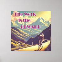 L'Oeuvre Est La Récompense Femme Cycliste Montagne
