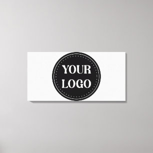 Toile Logo de code QR noir moderne   Élégant et professi