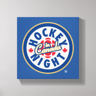 Toile Logo de la nuit du hockey au Canada