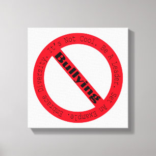 Toile Logo de lutte contre l'intimidation par Shirley Ta
