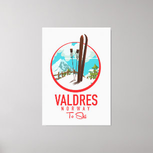 Toile Logo de ski de Valdres Norvège