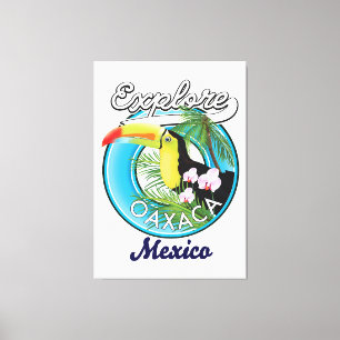 Toile logo de voyage à Oaxaca au Mexique
