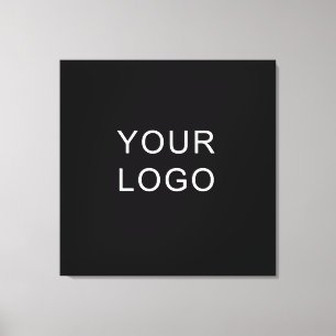 Toile Logo d'entreprise professionnelle moderne Noir