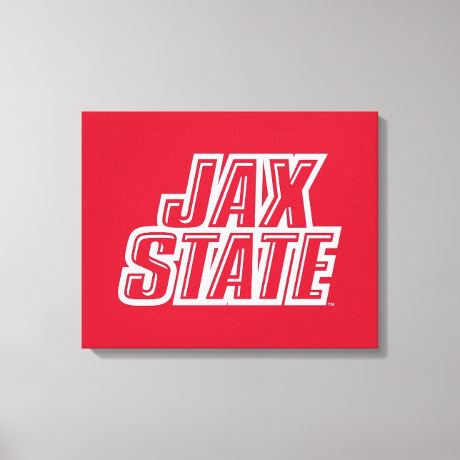Toile Logo d'état de Jacksonville State University JAX S (Recto)