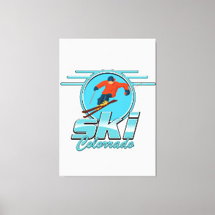 Toile logo du ski Colorado