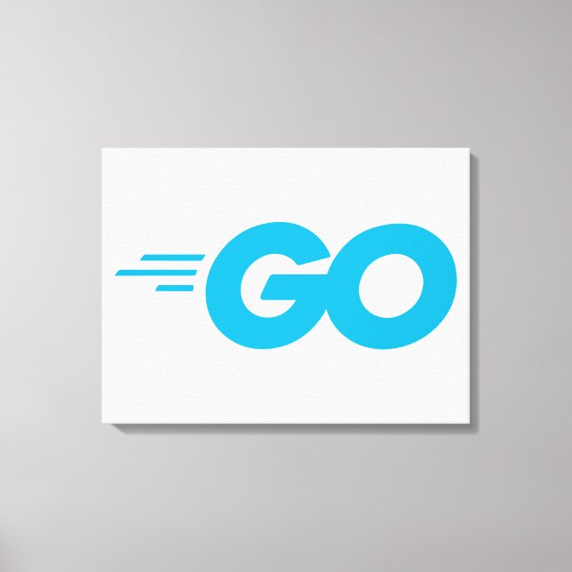 Toile Logo Golang (Go Programming Language) (Recto)