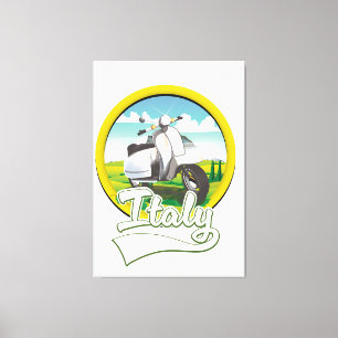 Toile logo Italie Voyage Scooter