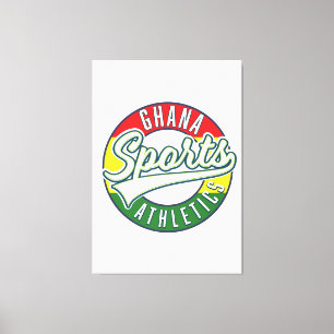 Toile Logo rétro de Ghana Sports Athletics