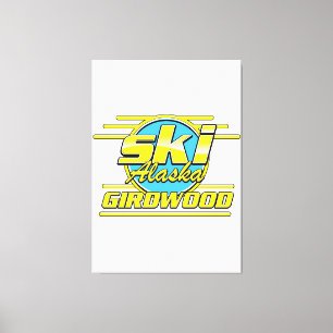 Toile Logo ski Girdwood Alaska 80s