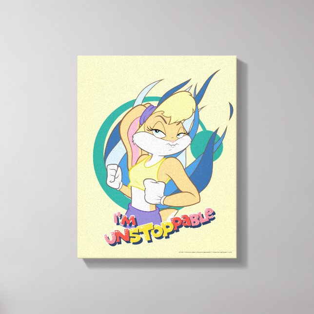 Toile Lola Bunny "Je ne peux pas arrêter" (Recto)