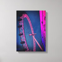 London Eye at night Stretted Canvas Imprimer