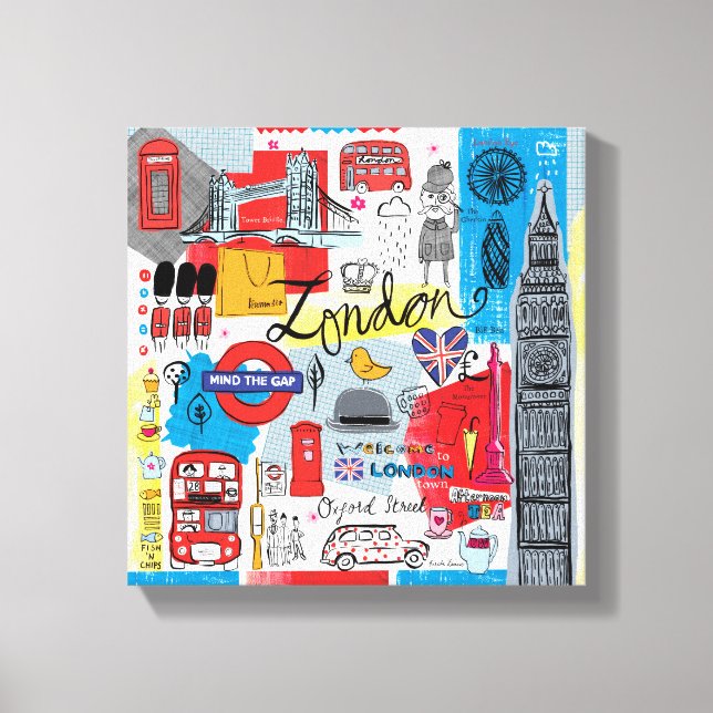 Toile Londres, Angleterre (Recto)