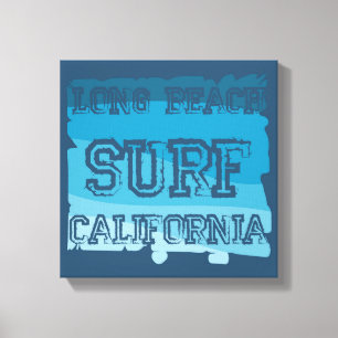 Toile Long Beach Surf Californie