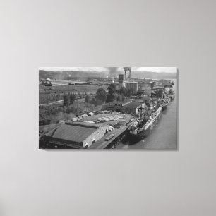 Toile Longview, WA - vue de port d'air