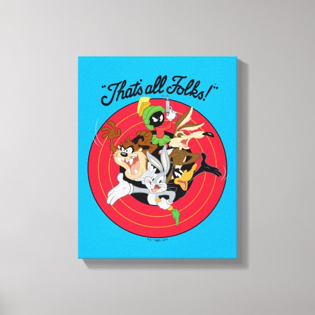 Toile LOONEY TUNES™ "C'EST TOUS LES FOLKS™" Groupe Bulls (Recto)