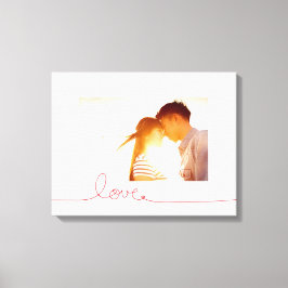 Toile Loopy Love Heart String Simple Knot Modern Photo