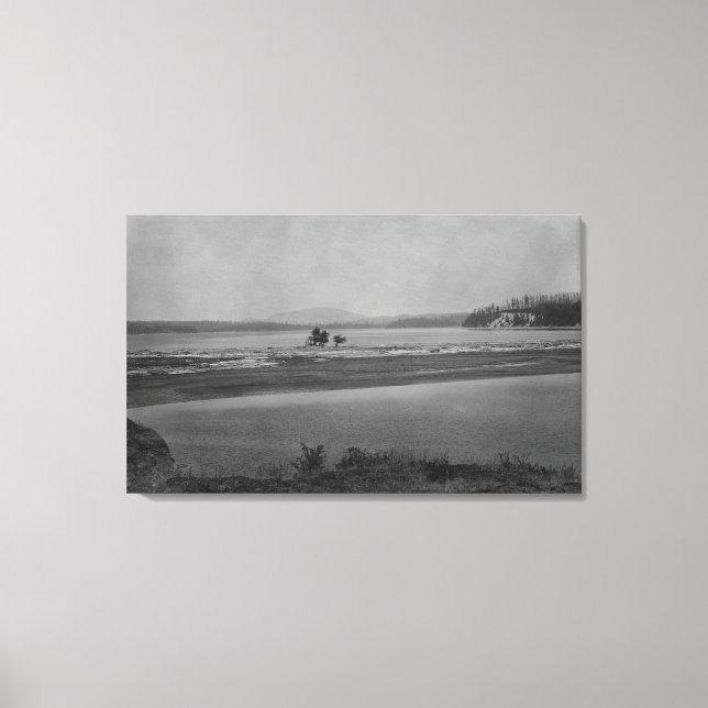 Toile Lopez, WA - View Turtle Back Mountain en distance (Recto)