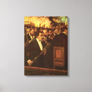 Toile L'Orchestre de l'Opéra par Edgar Degas, Art Vintag