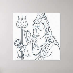 Toile Lord Shiva est traduit par Seigneur Shiva.
