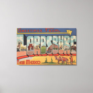 Toile Lordsburg, Nouveau-Mexique - Scènes de grandes let