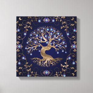 Toile L'ornement des yeux de l'arbre de vie