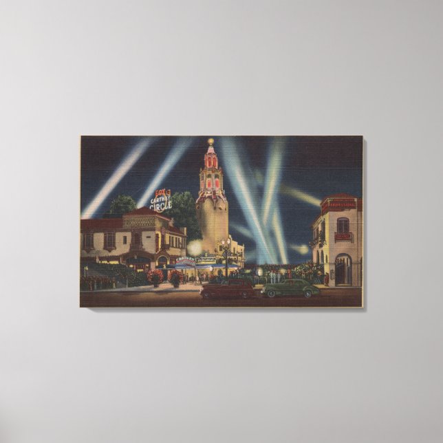 Toile Los Angeles, CAFox Carthay Circle Theatre View (Recto)