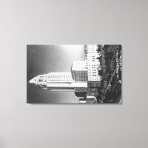 Toile Los Angeles, ville hôtel de CA et vue de ville