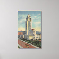 Los Angeles, VUS de l'Hôtel de Ville et téléphériq