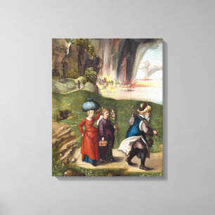Toile Lot's Escape - Albrecht Durer - c1496