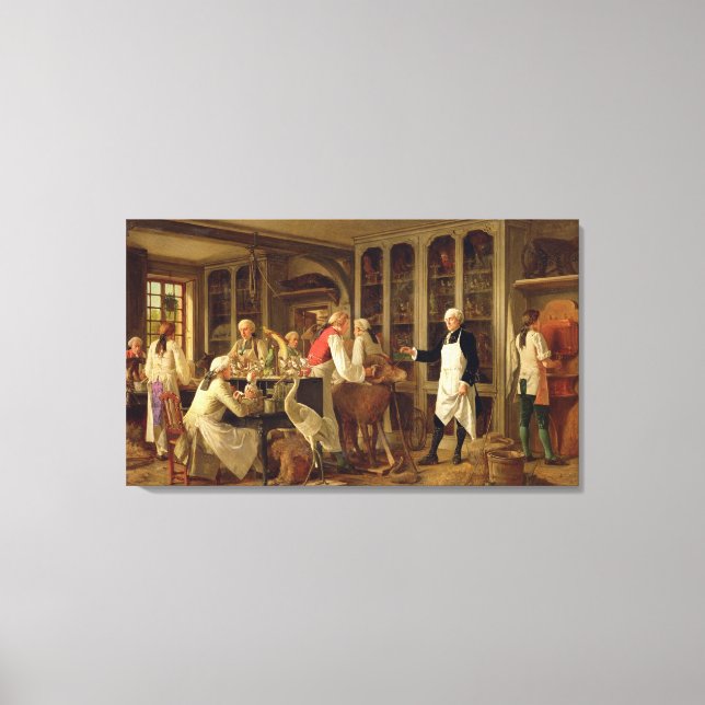 Toile Louis Jean Marie Daubenton (1716-1799) dans son La (Recto)